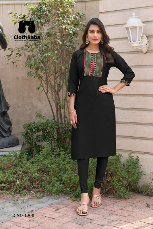 Stylish Black Kurti – Perfect for Casual & Traditional Look