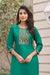 Classic Emerald Kurti – Rich Color & Delicate Embroidery